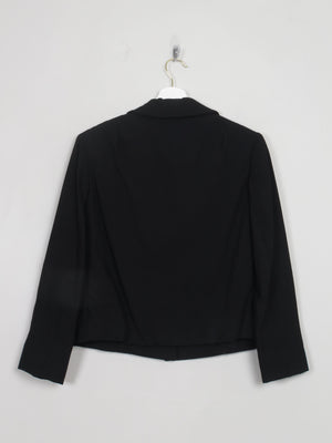 Vintage Women's Black Wool 1960s Jacket M