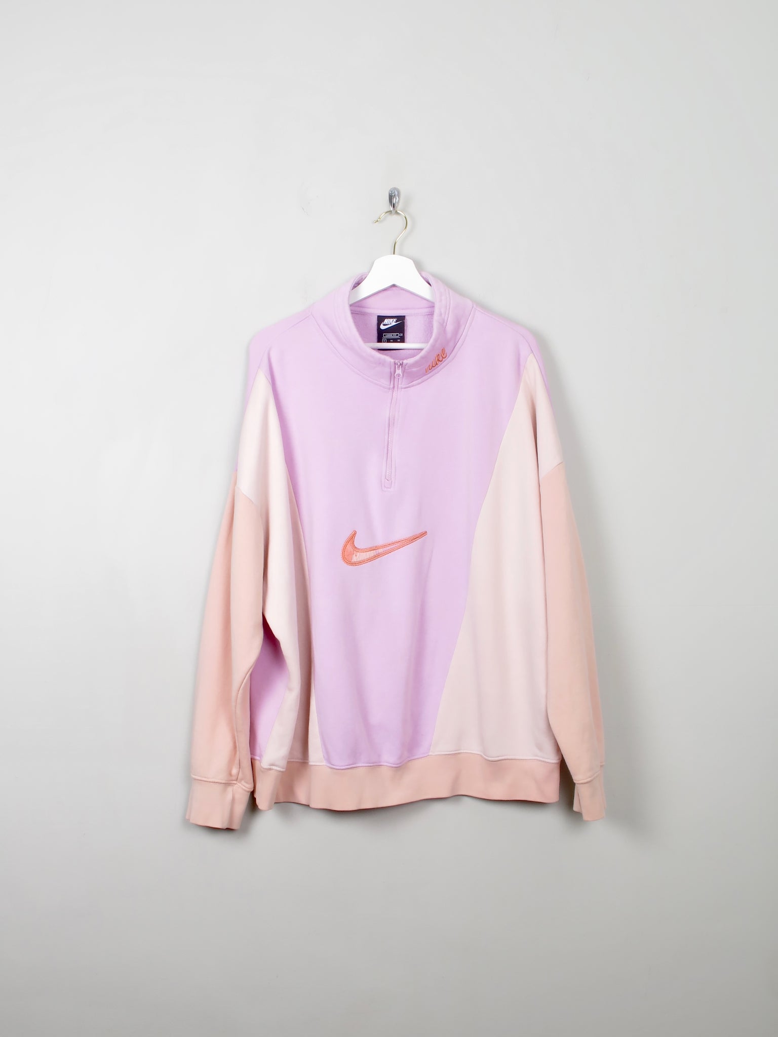 Women's Vintage Nike 1/4 Zip Sweatshirt XL - The Harlequin