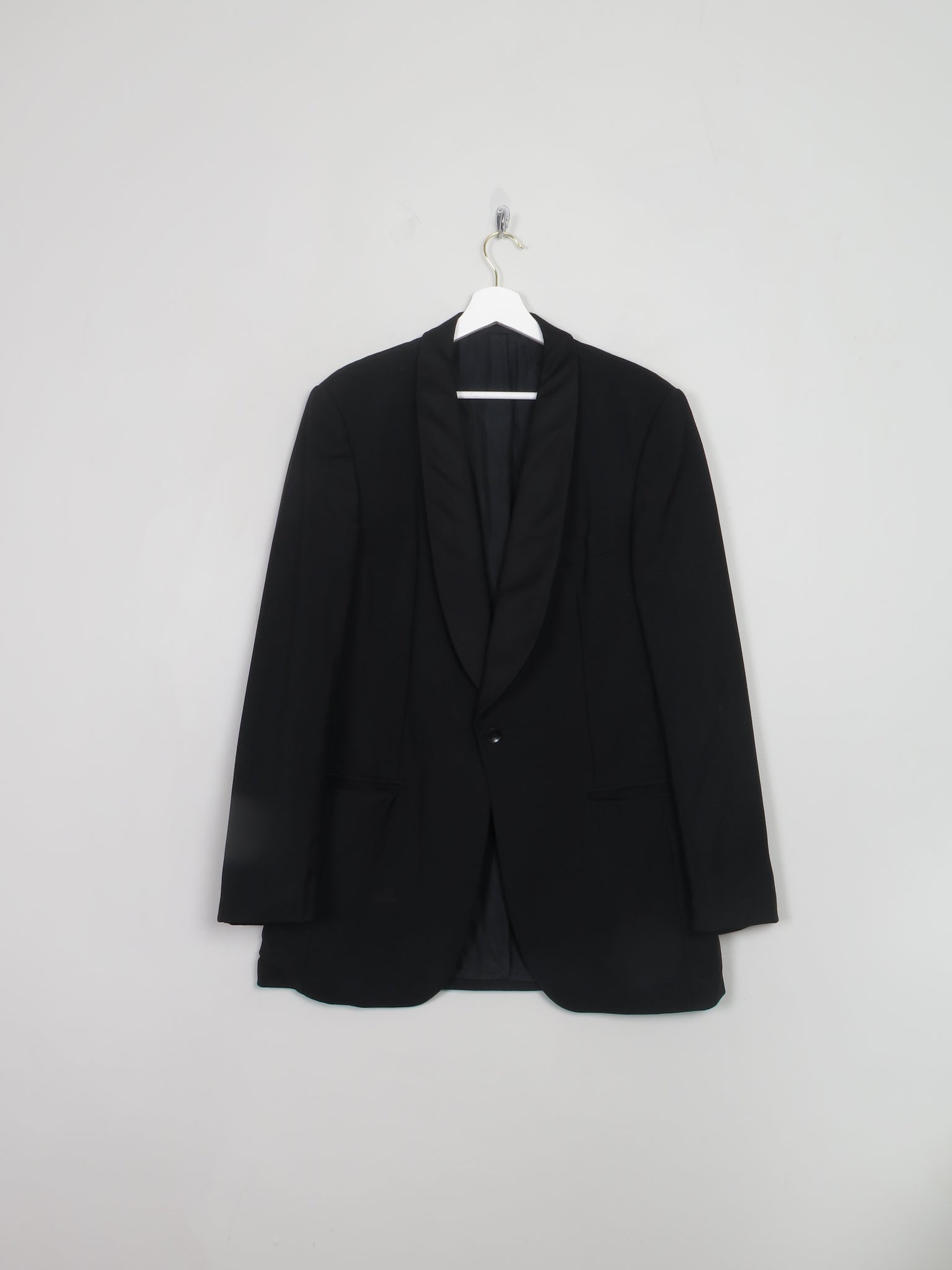 Men's Vintage Black Tuxedo Jacket 40" Long length
