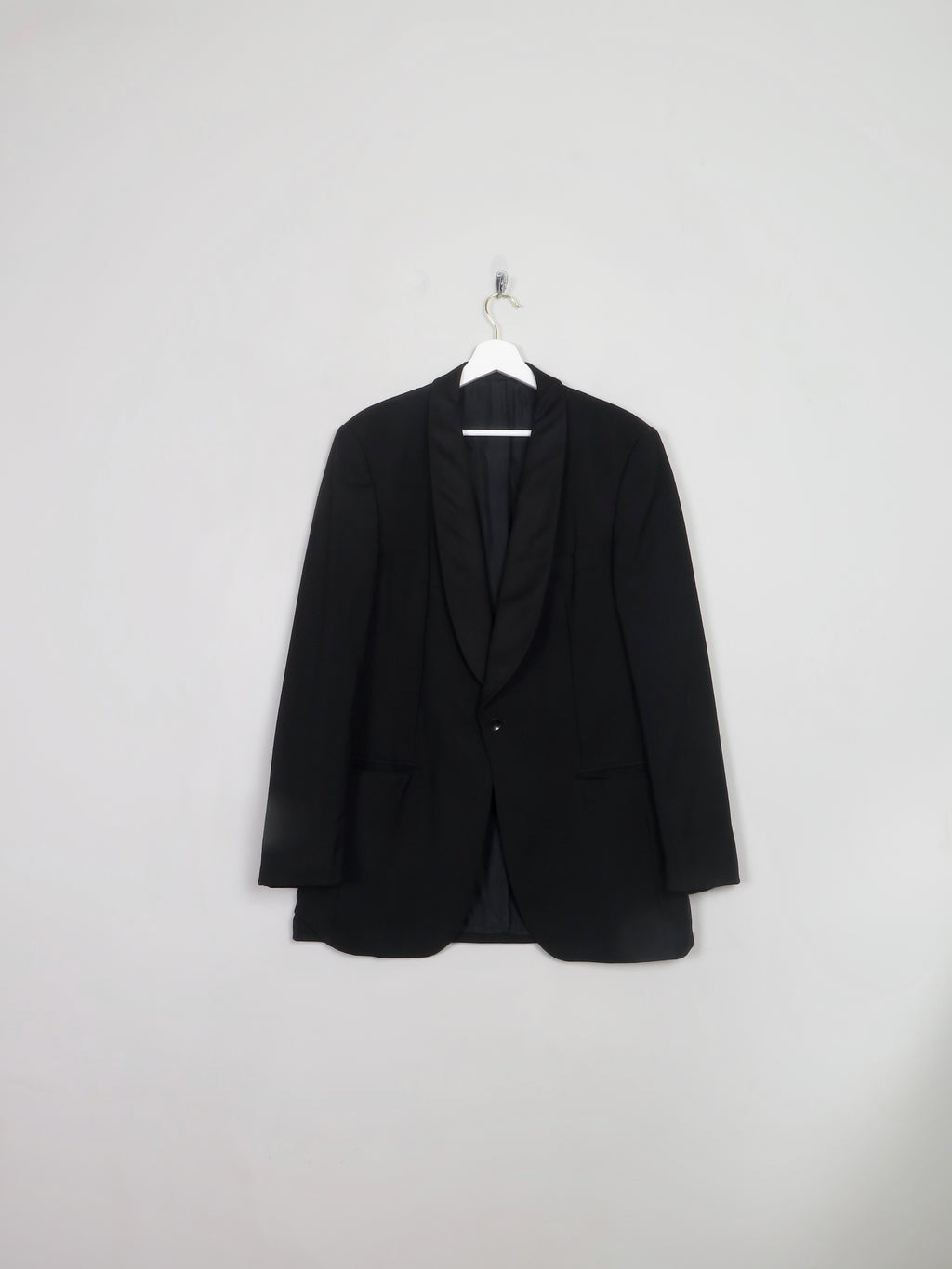 Men's Vintage Black Tuxedo Jacket 40" Long length