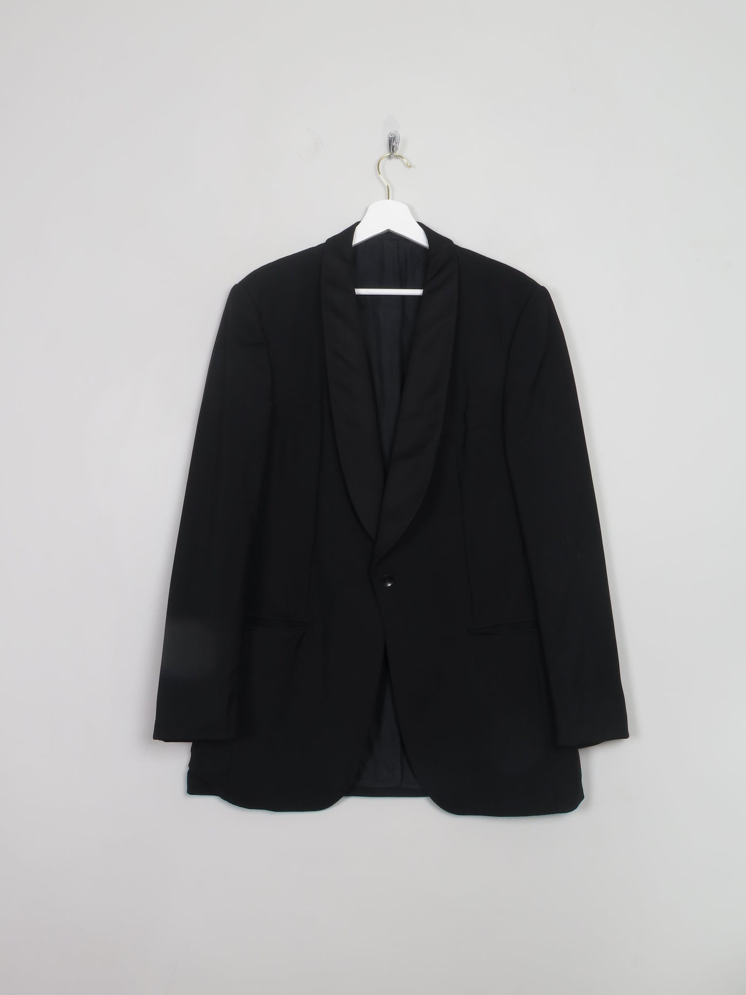 Men's Vintage Black Tuxedo Jacket 40" Long length