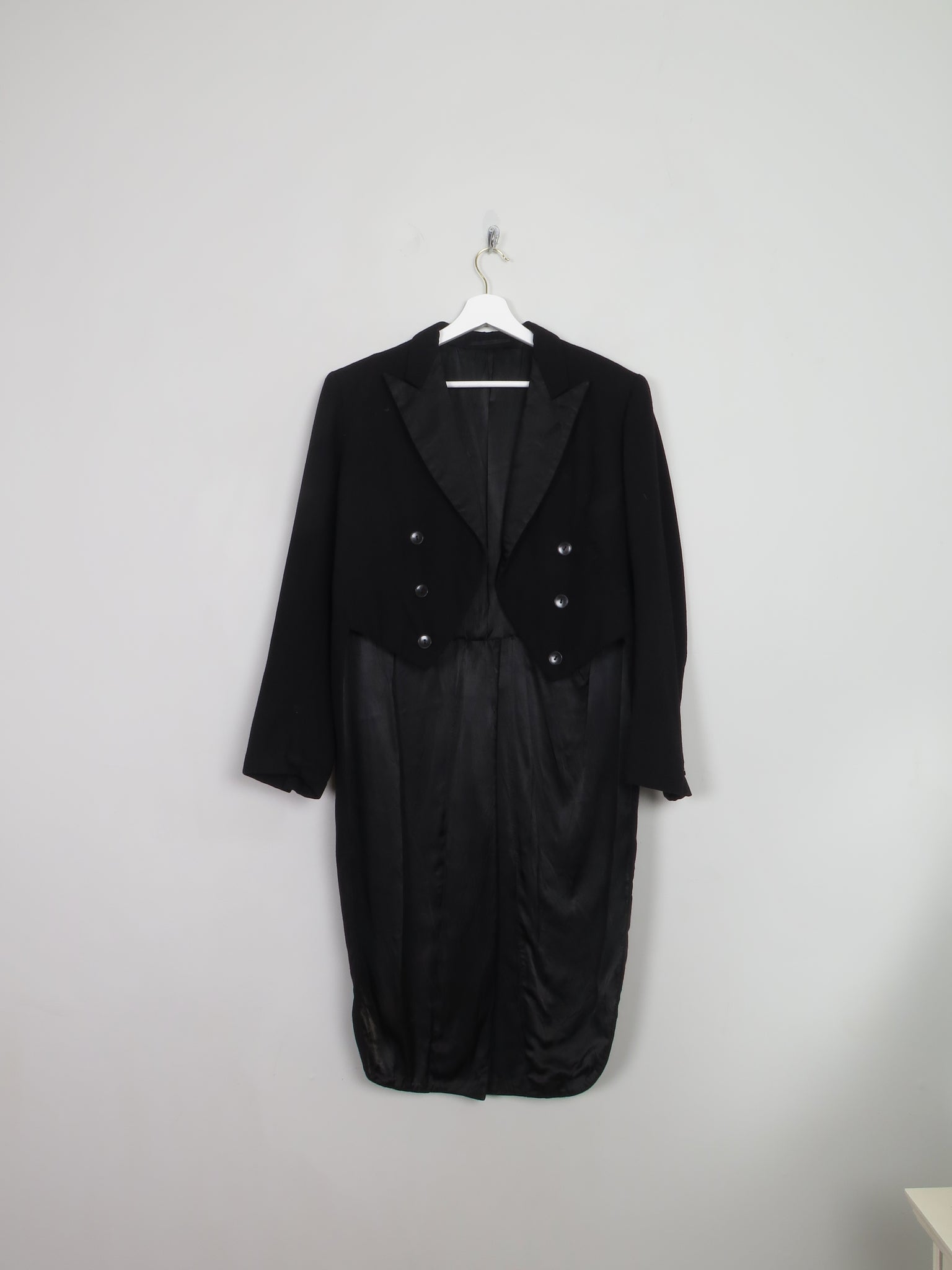 Vintage Black Evening Tails S/38
