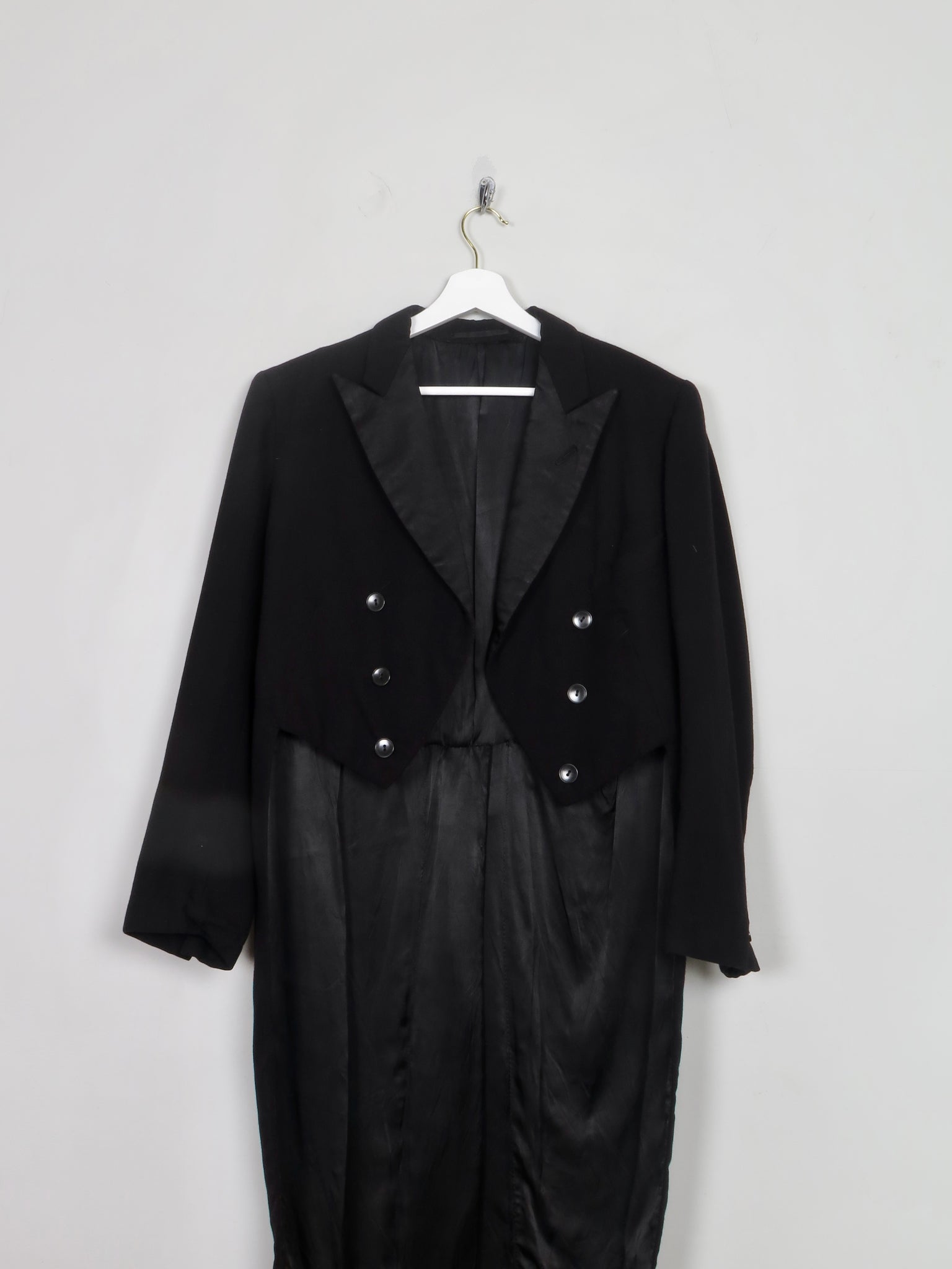 Vintage Black Evening Tails S/38