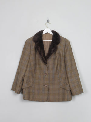 Women's Vintage Brown Suit L