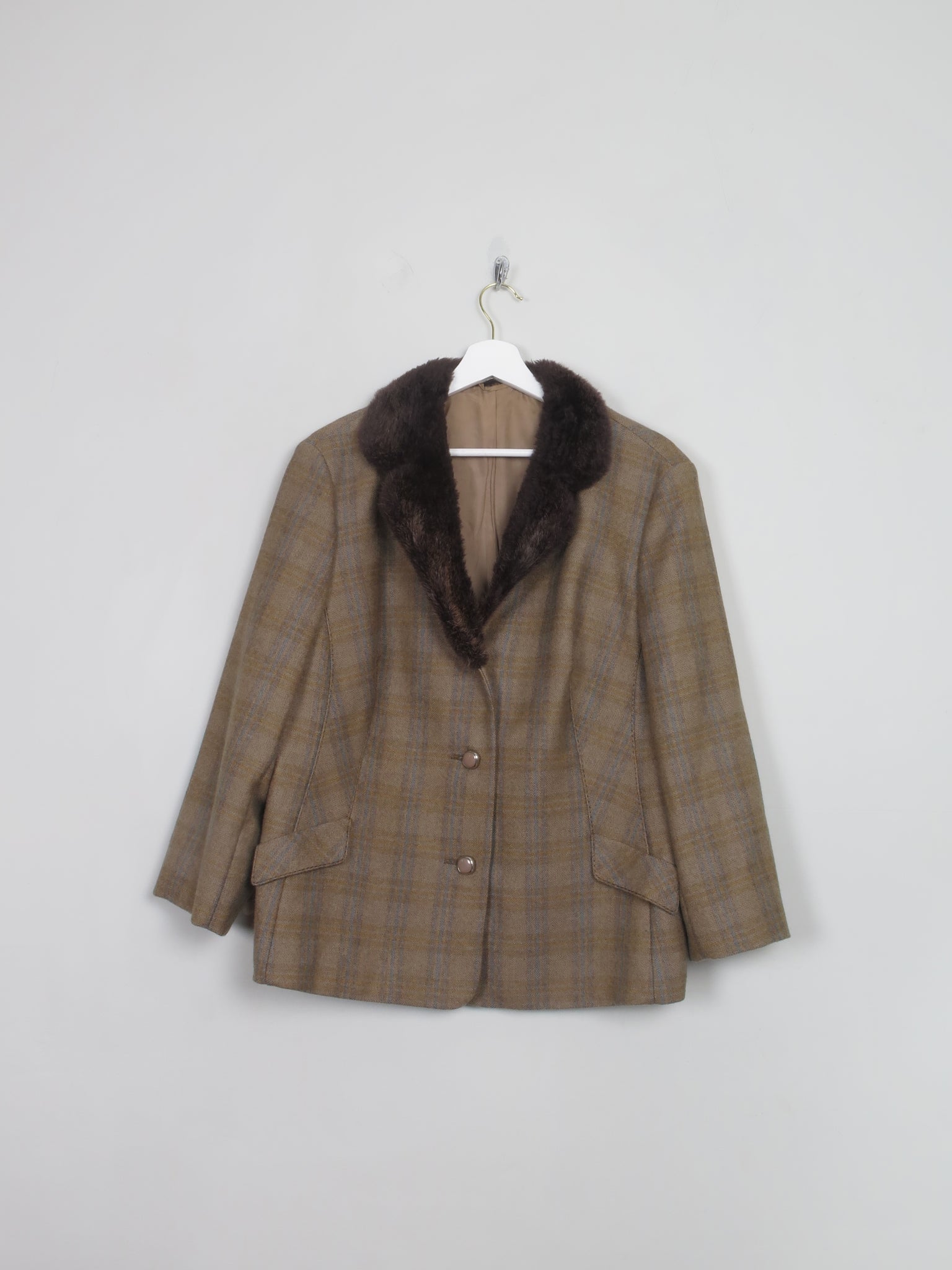 Women's Vintage Brown Suit L