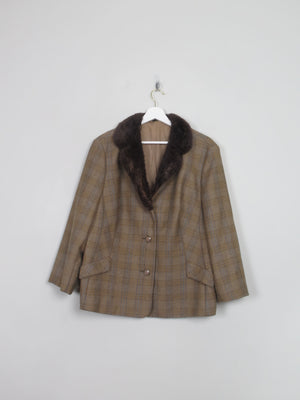 Women's Vintage Brown Suit L