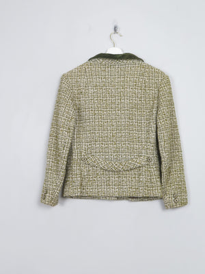 Women's Vintage Green Tweed Jacket S