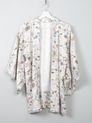 Vintage Cream Printed Kimono S/M - The Harlequin