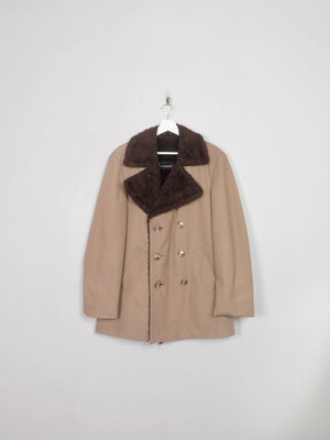 Men's Vintage Lined Short Coat 38”