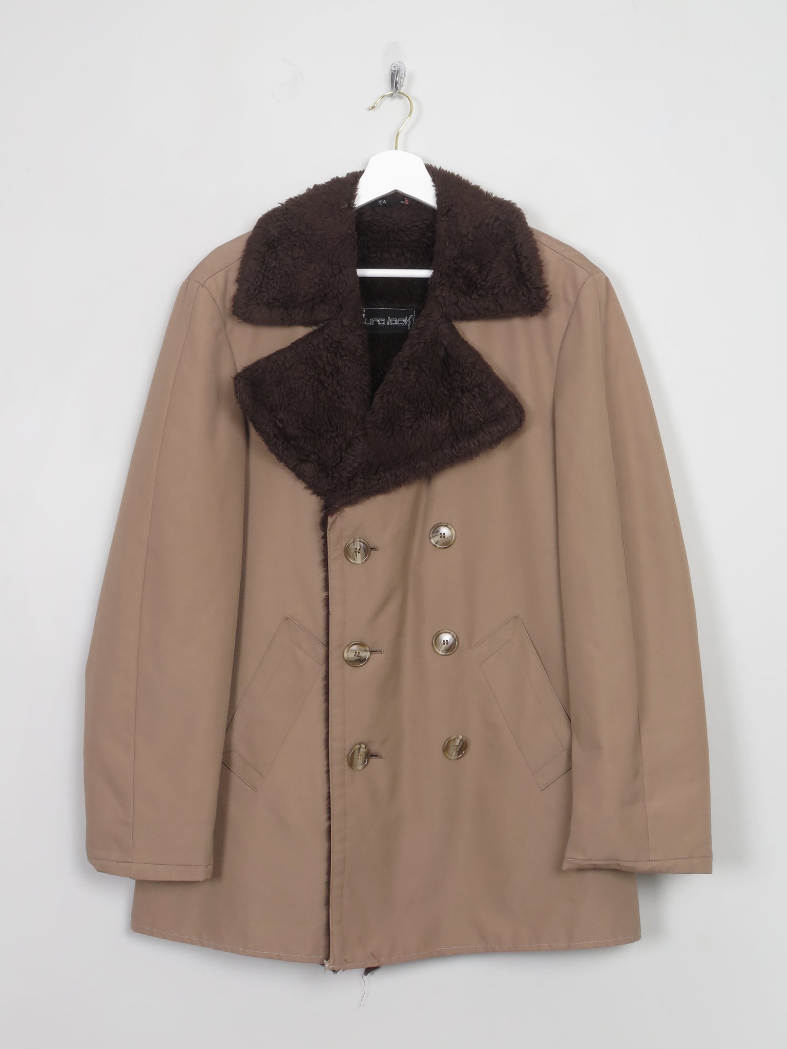 Men's Vintage Lined Short Coat 38”