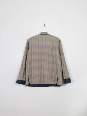 Women's Vintage Aquascutum Printed Check Quilted Jacket L