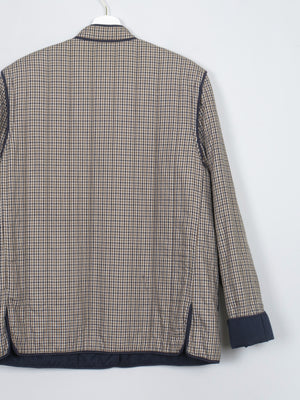 Women's Vintage Aquascutum Printed Check Quilted Jacket L
