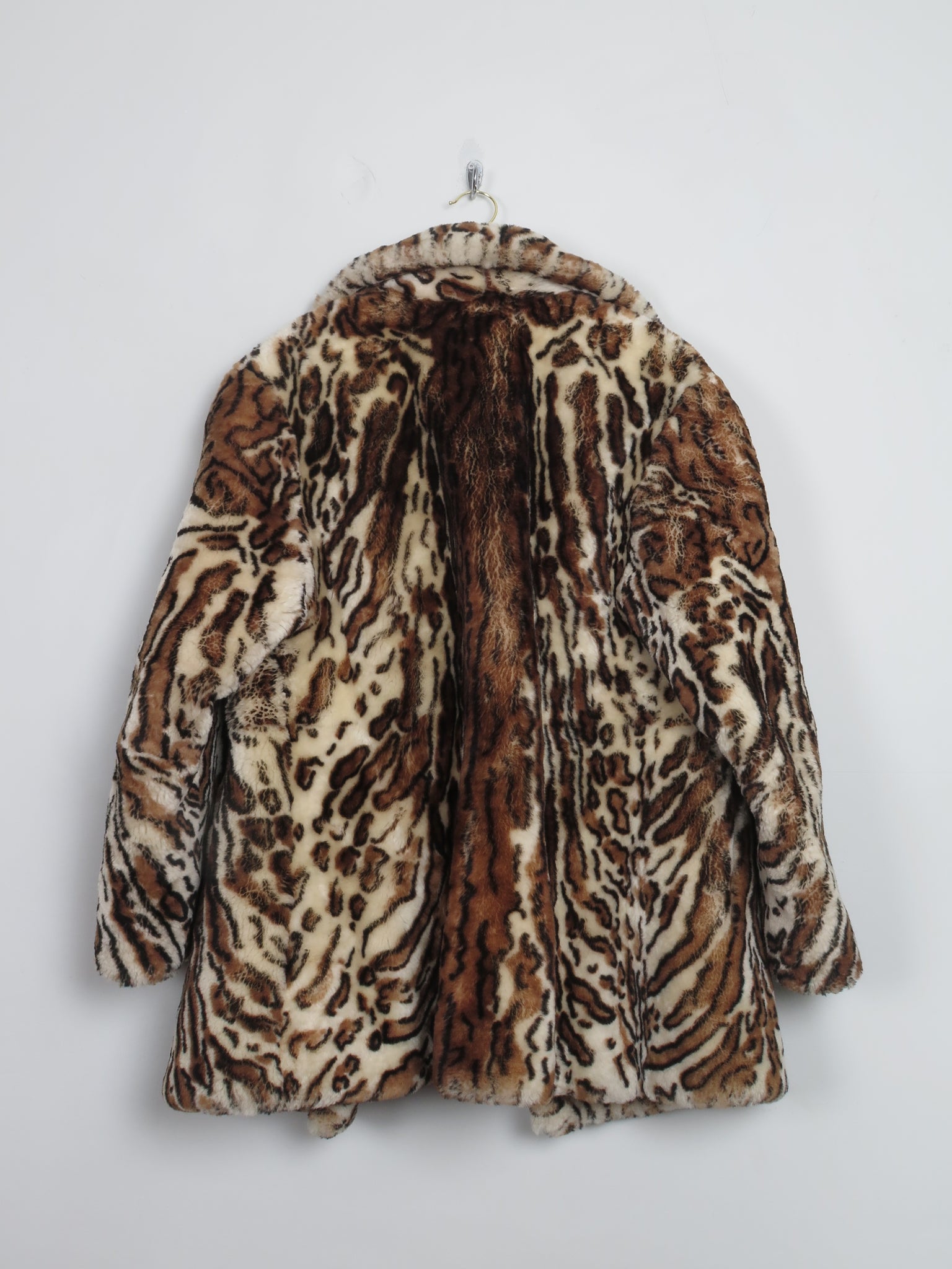 Women's Vintage Leopard Print Coat L - The Harlequin