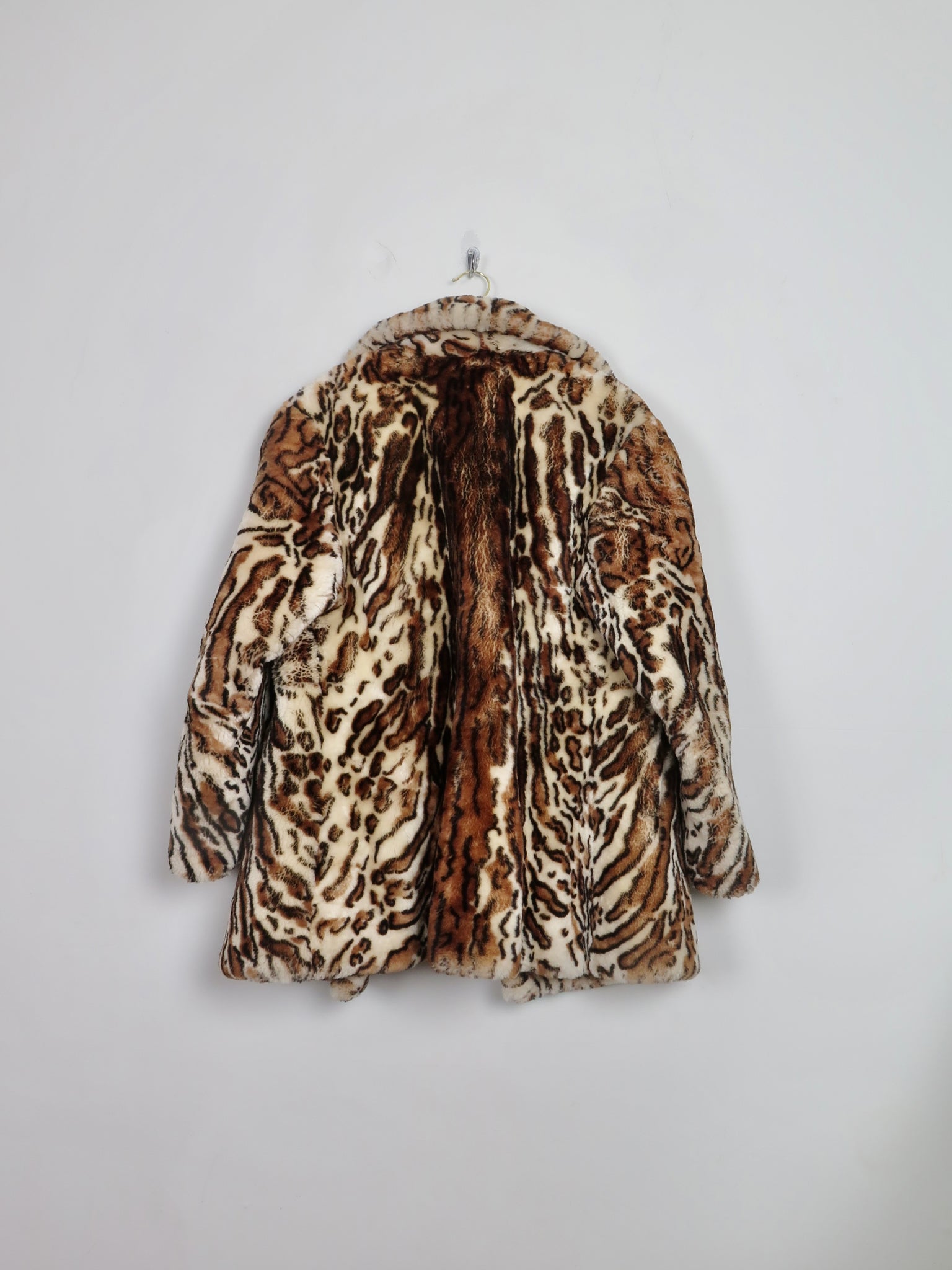 Women's Vintage Leopard Print Coat L - The Harlequin