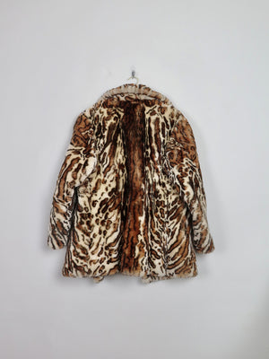 Women's Vintage Leopard Print Coat L - The Harlequin