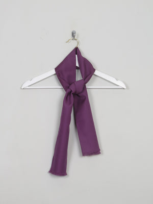 Men's Narrow Vintage Purple Neck Scarf - The Harlequin