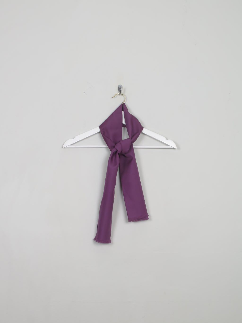 Men's Narrow Vintage Purple Neck Scarf - The Harlequin