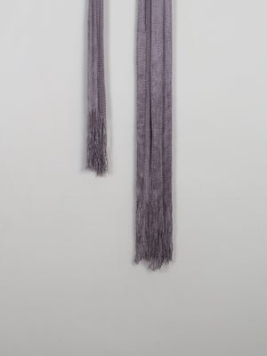 Women's Vintage Silver Fringed Scarf - The Harlequin