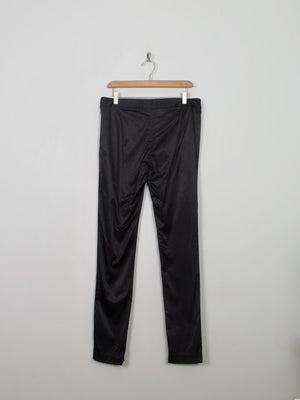 Women's Vintage Black Malene Birger Satin Trousers 31W - The Harlequin