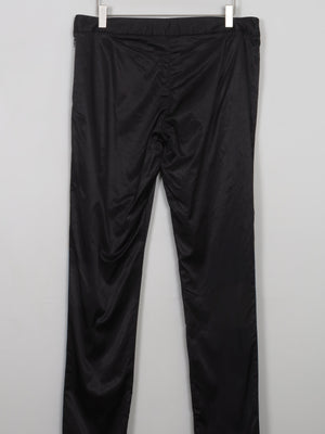 Women's Vintage Black Malene Birger Satin Trousers 31W - The Harlequin