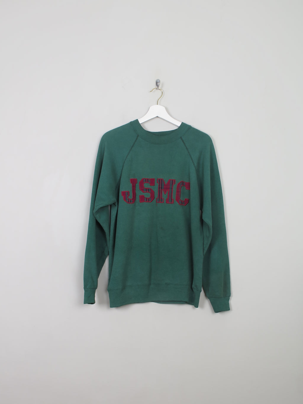 Men's Vintage Green Sweatshirt With Logo L - The Harlequin