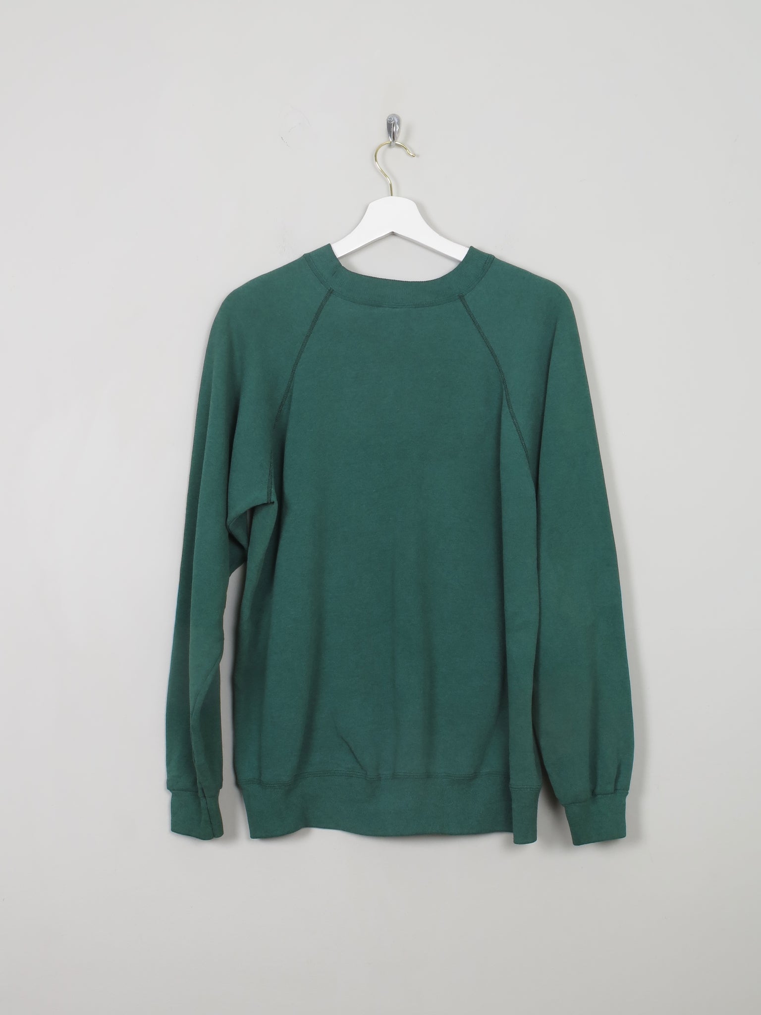 Men's Vintage Green Sweatshirt With Logo L - The Harlequin