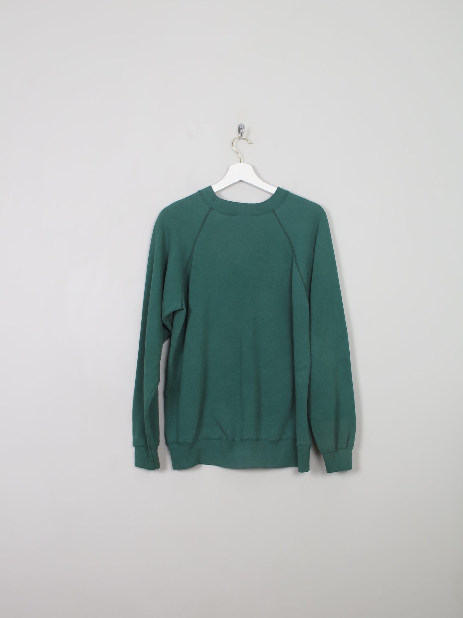 Men's Vintage Green Sweatshirt With Logo L - The Harlequin