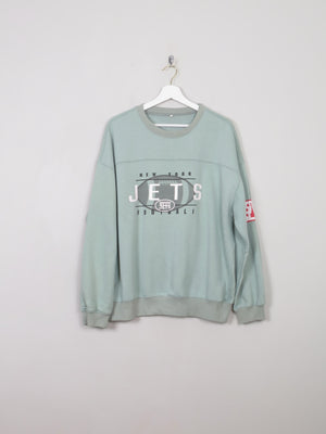 Men's Green Vintage Sweatshirt With Logo L - The Harlequin