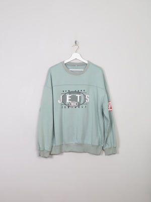 Men's Green Vintage Sweatshirt With Logo L - The Harlequin