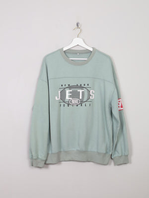 Men's Green Vintage Sweatshirt With Logo L - The Harlequin