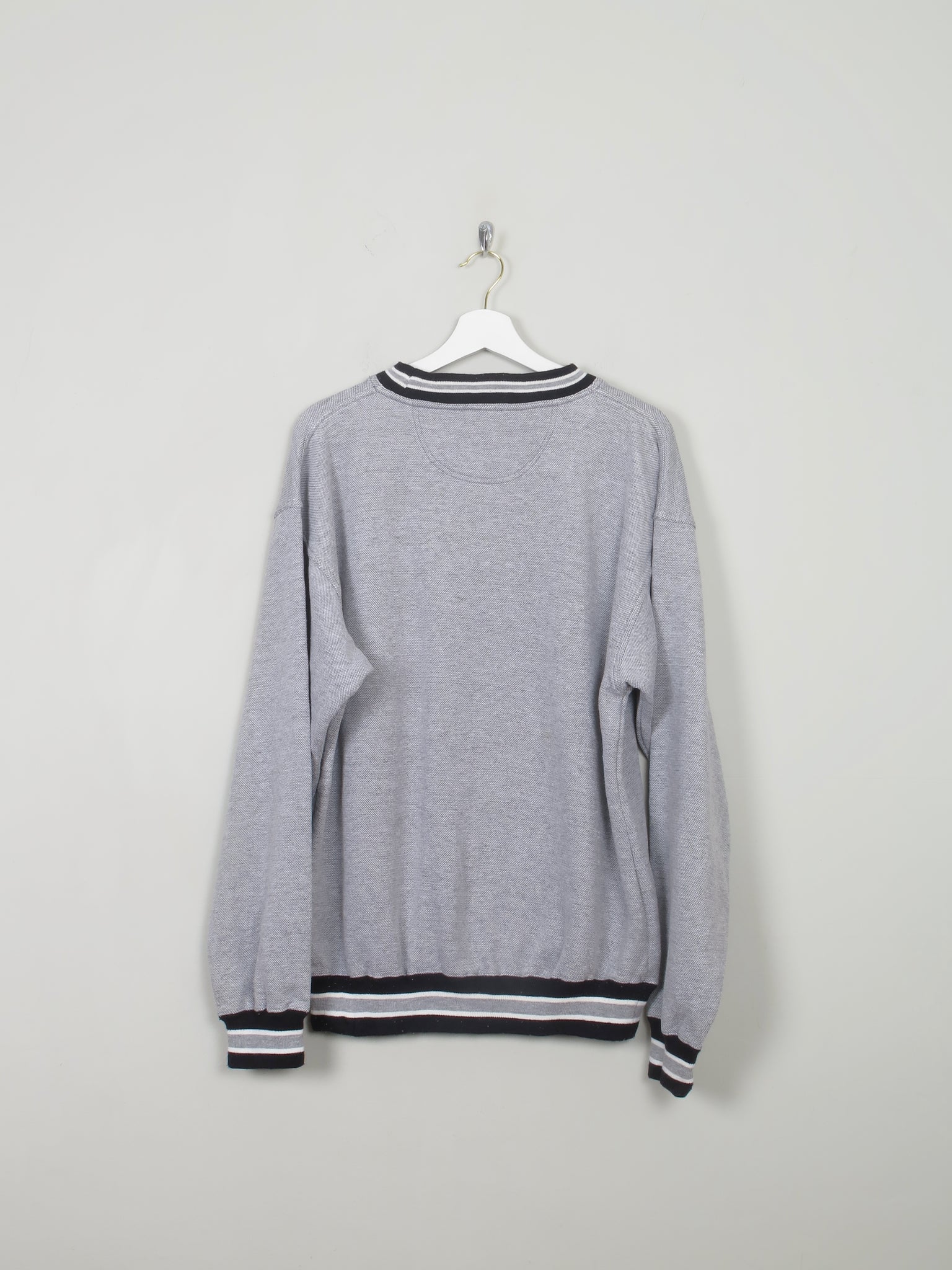 Men's Grey Vintage Sweatshirt M - The Harlequin