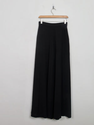 Vintage Long Black Maxi Skirt With Pockets 27" W XS/S - The Harlequin