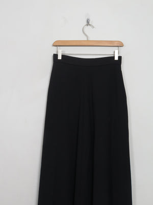 Vintage Long Black Maxi Skirt With Pockets 27" W XS/S - The Harlequin