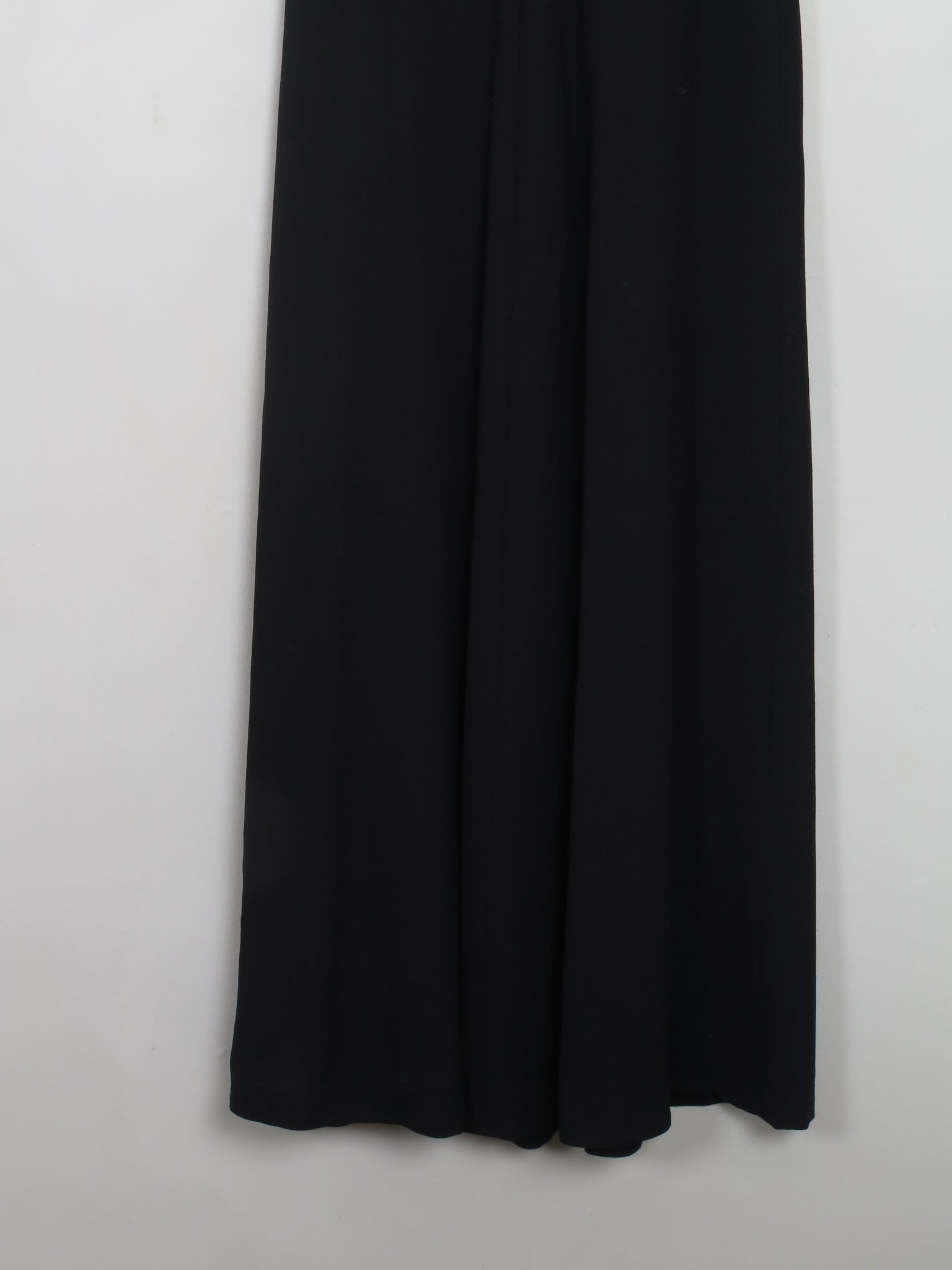 Vintage Long Black Maxi Skirt With Pockets 27" W XS/S - The Harlequin
