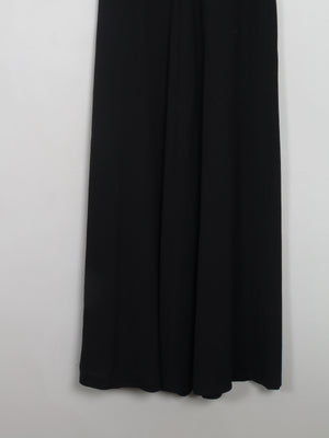 Vintage Long Black Maxi Skirt With Pockets 27" W XS/S - The Harlequin