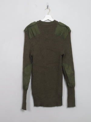 Men's Vintage Green Army Jumper L - The Harlequin