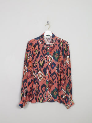 Women's Colourful Pom Blouse M - The Harlequin