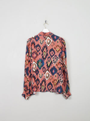 Women's Colourful Pom Blouse M - The Harlequin