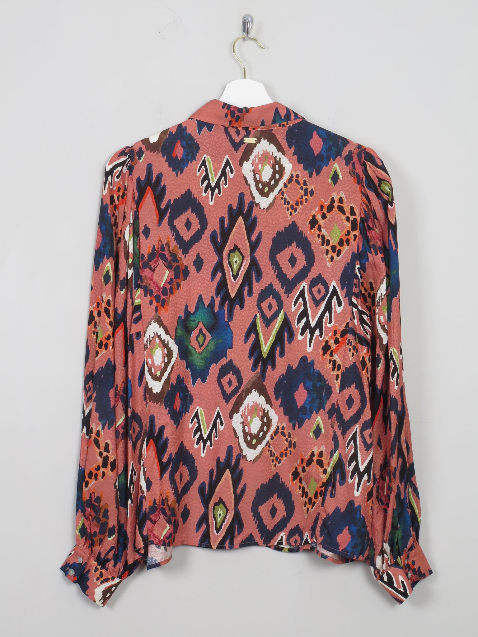 Women's Colourful Pom Blouse M - The Harlequin