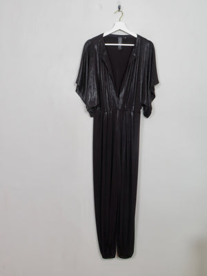 Vintage Style Black Norma Kamali Jumpsuit M - The Harlequin