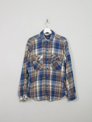 Men's Vintage Flannel Shirt L - The Harlequin