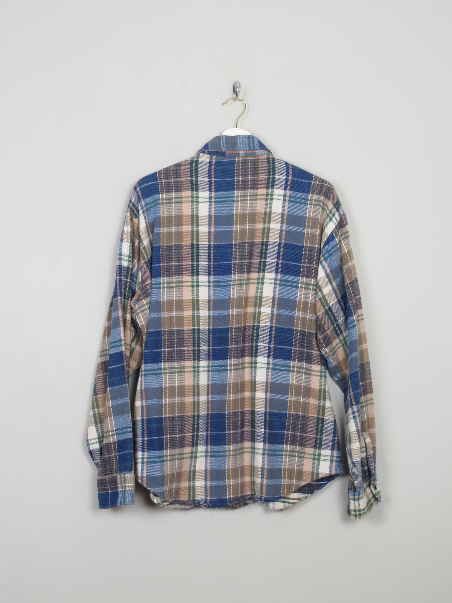 Men's Vintage Flannel Shirt L - The Harlequin