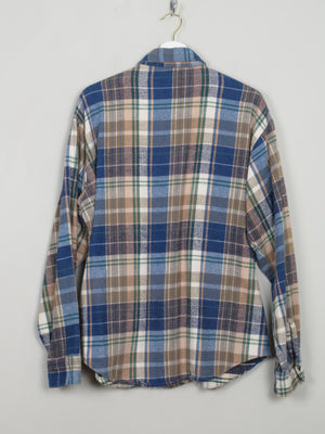 Men's Vintage Flannel Shirt L - The Harlequin