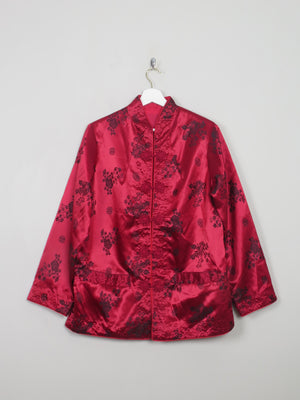 Women's Vintage Chinese  Reversible Satin Jacket S/M - The Harlequin