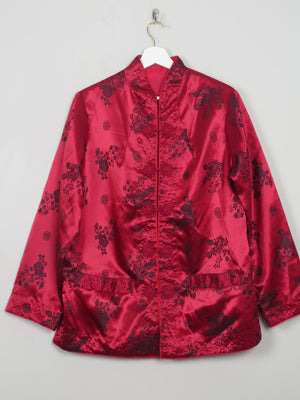 Women's Vintage Chinese  Reversible Satin Jacket S/M - The Harlequin