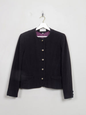 Women's Vintage Navy Wool Jacket S