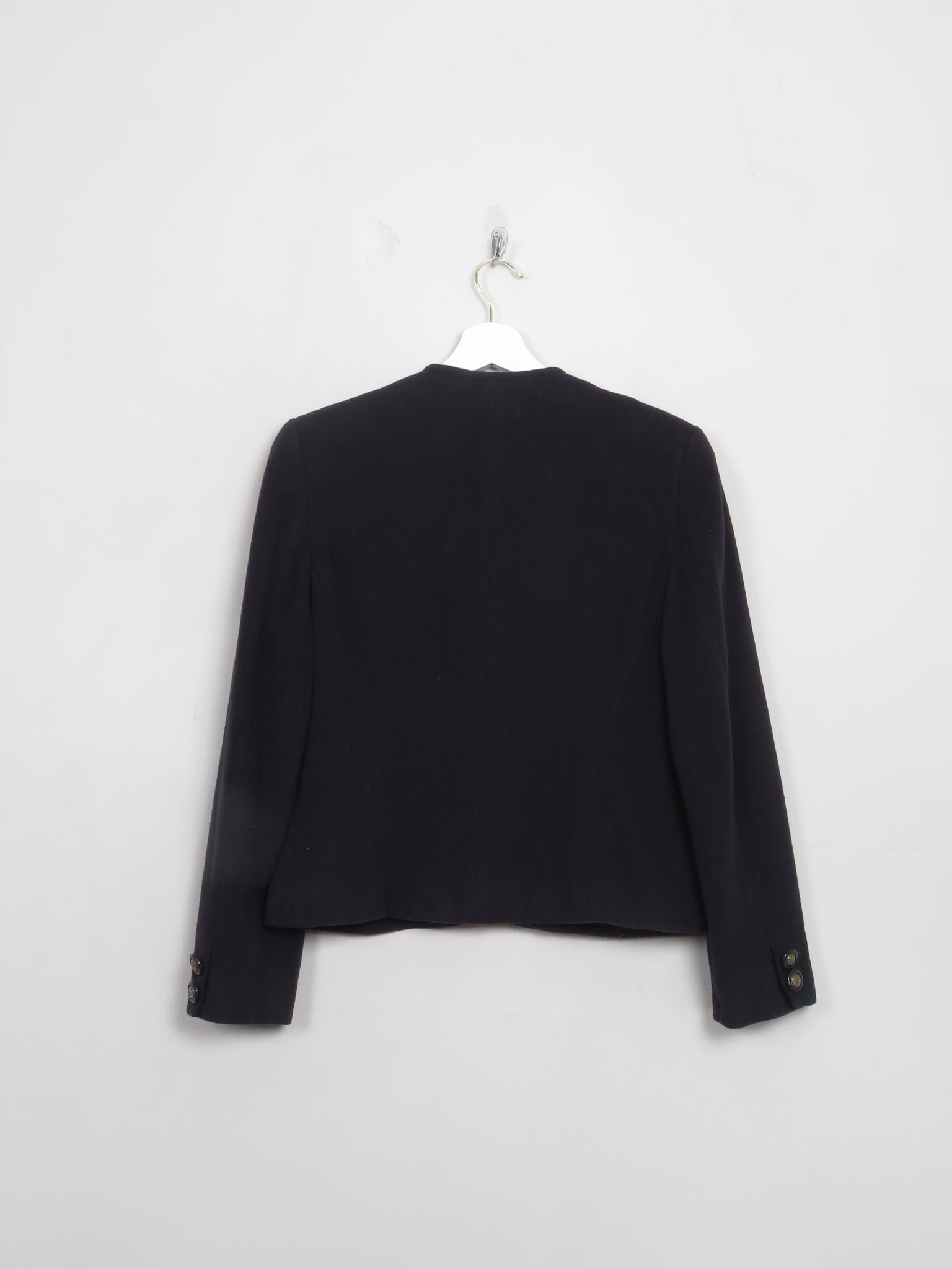 Women's Vintage Navy Wool Jacket S