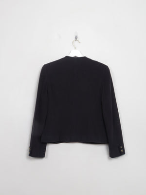 Women's Vintage Navy Wool Jacket S
