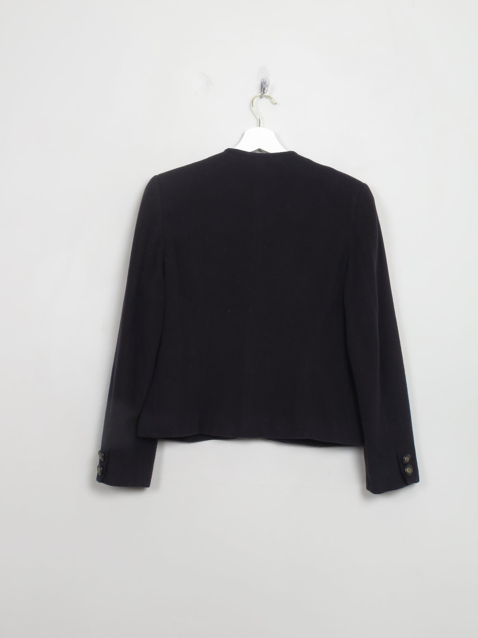 Women's Vintage Navy Wool Jacket S