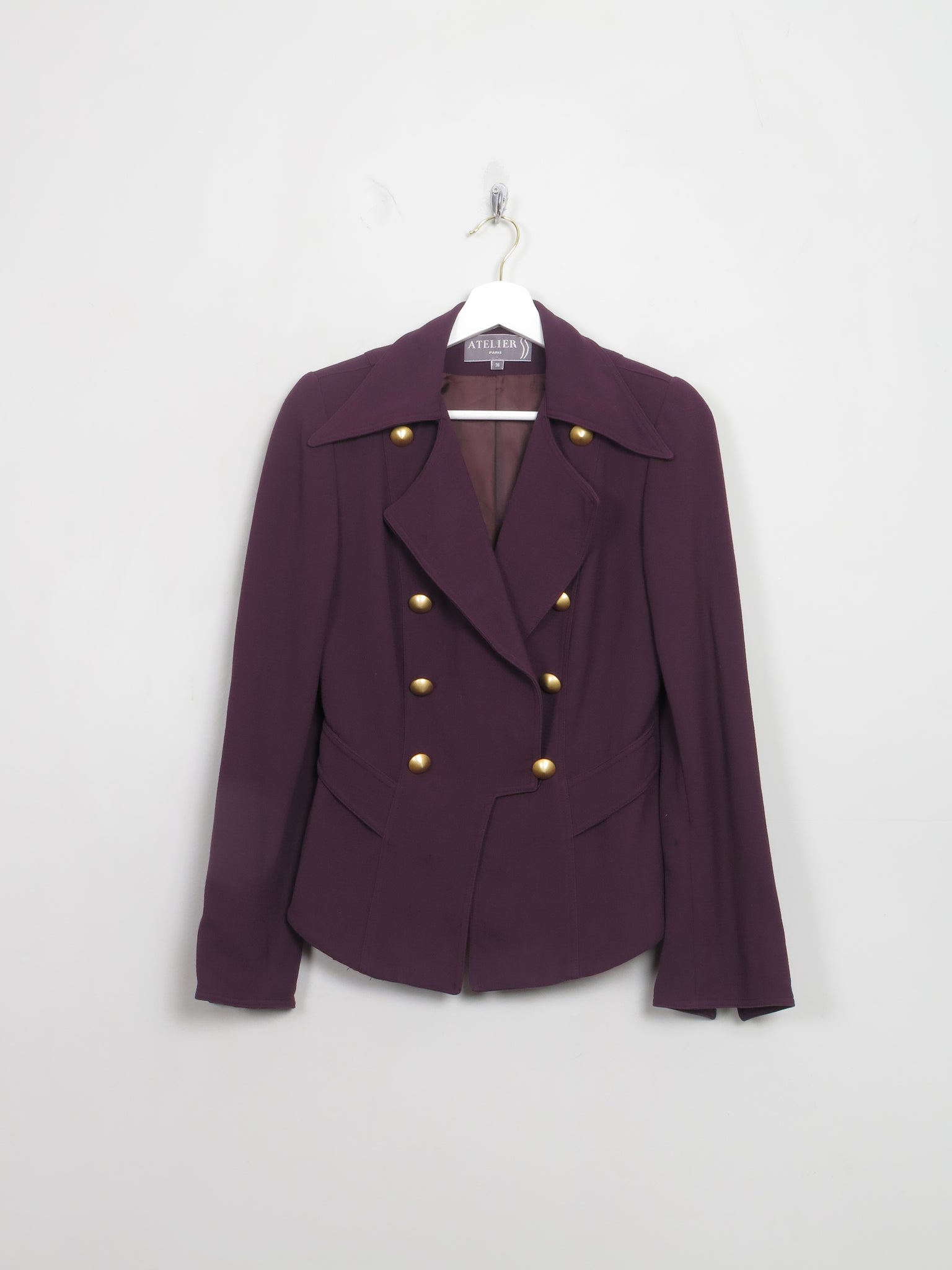 Vintage Women's Plum Tailored Jacket XS/S - The Harlequin